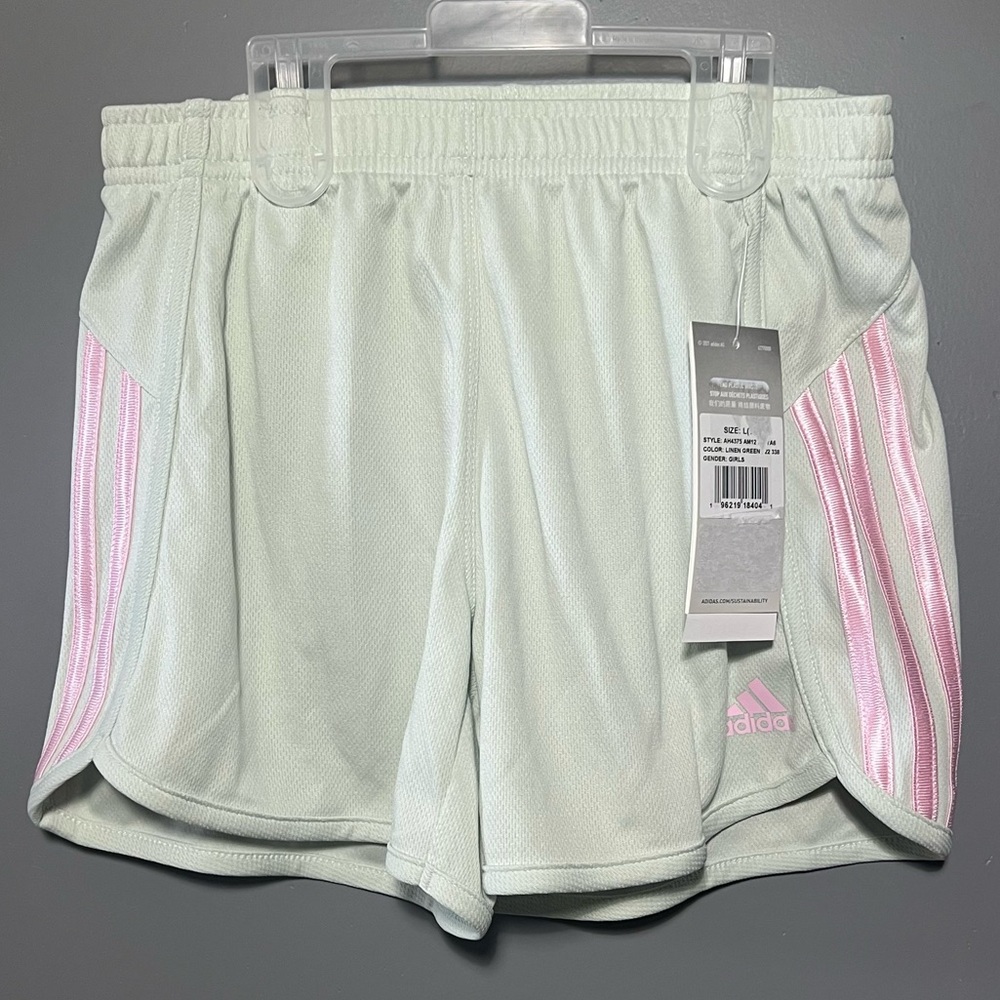 Adidas Mint and Pink Athletic Shorts